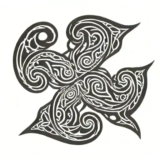 Celtic Triskelion Spiral Pattern