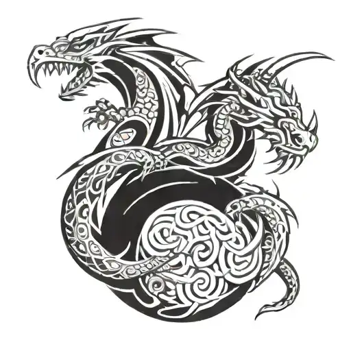 Tribal Dragon Climbing Orb