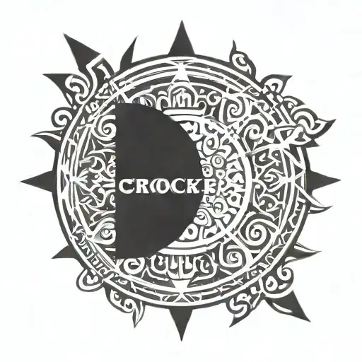 The Words Crocker Brooks In A Circle