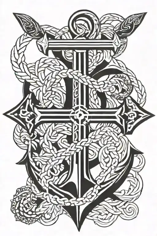 Anchor Cross Intertwined