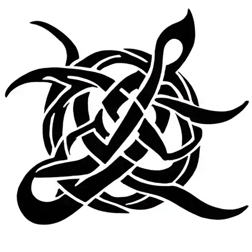 Celtic Triskele Symbol Intertwined