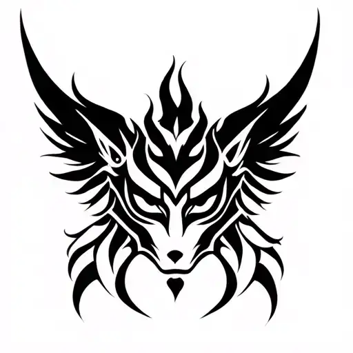 Mi Angel Mi Demon Kitsune Mask