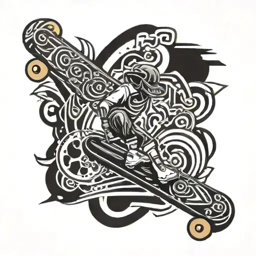 Rememberance Tattoo For My Friend Named Daniel Who Loved Skateboarding