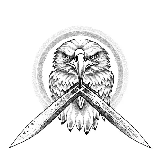 Eagle Holding Scythe