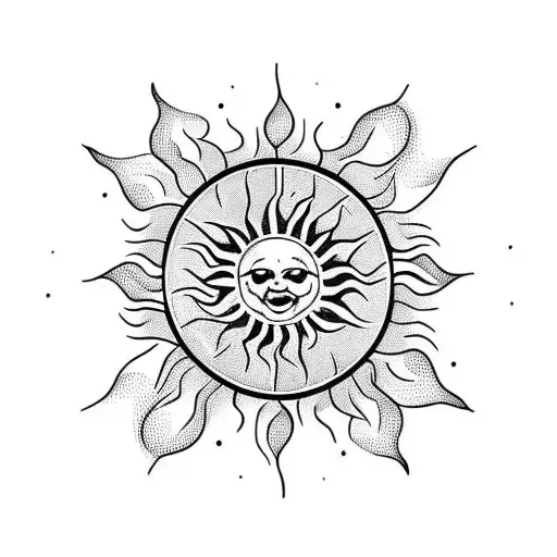 A Sun Inside A Wheel