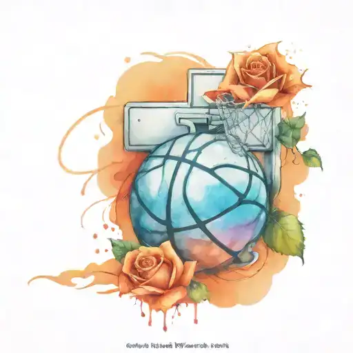 Basketball And A Rose