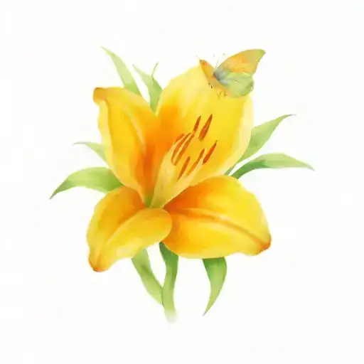 Butterfly's On Lilys In Pond With Beautiful Water