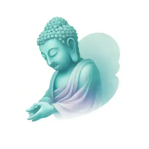 A Serene Buddha Figure Wearing A Fashionable Football Jersey