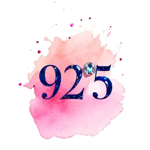 Roman Numerals 9275 With Sapphires And Rubies