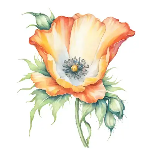 California Poppy And Parijata