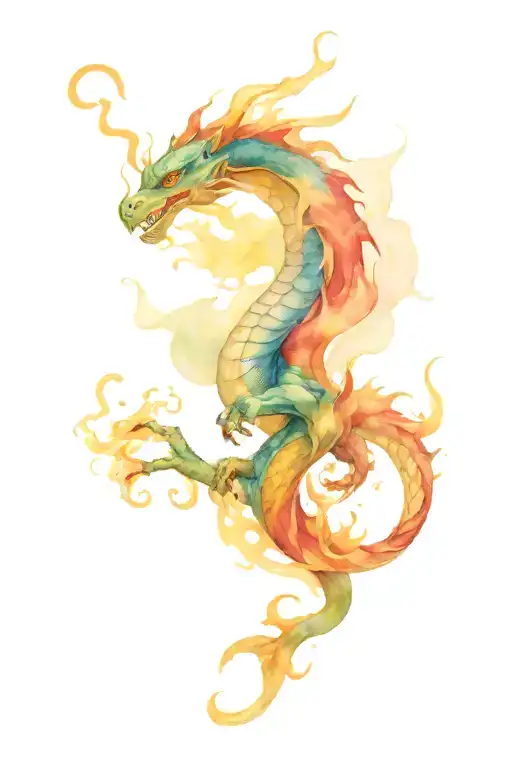 Soft Long Dragon Breathing Fire