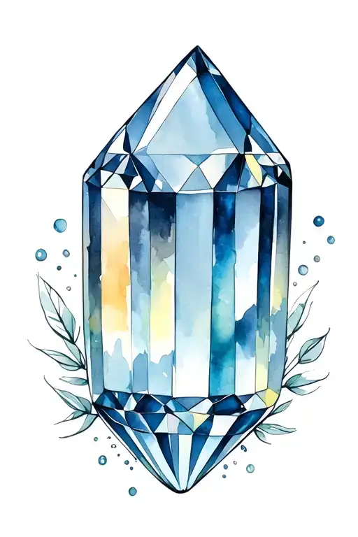 Diamond And Aquamarine Stone