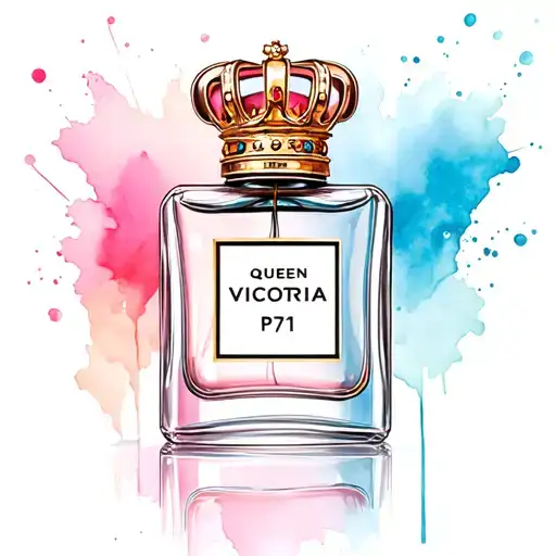 Perfume Bottle With Queen Crown Victoria P71 Destroyed