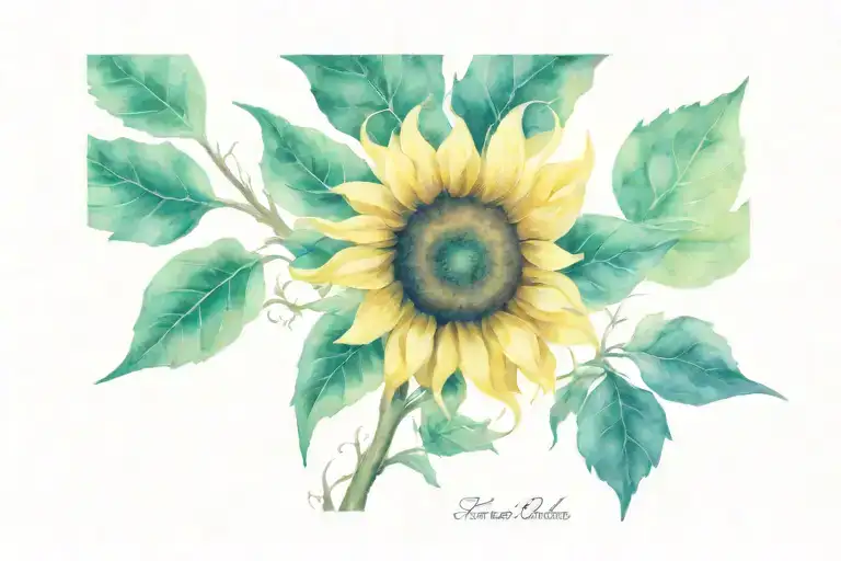 Sunflower As A Sunrise