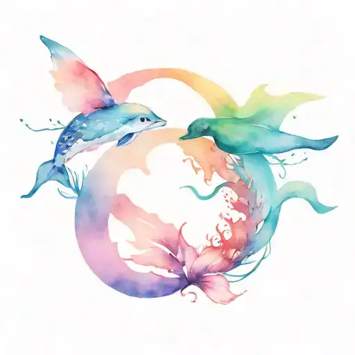 Symbolizing 3 Friends That Love Eaxh Other And The Sea