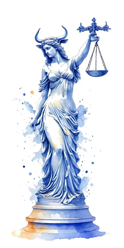 Taurus Lady Justice Father Time Piece