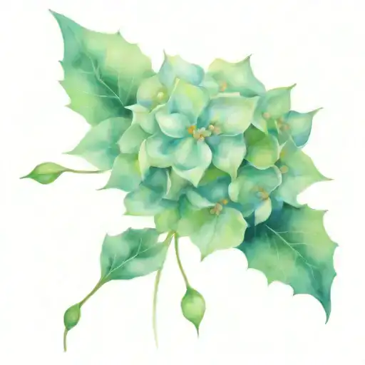 Crown And Hydrangea Flowers