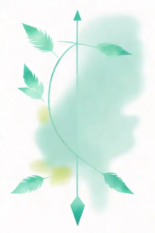 An Arrow Design Incorporating The Names Or Initials Of Your Children