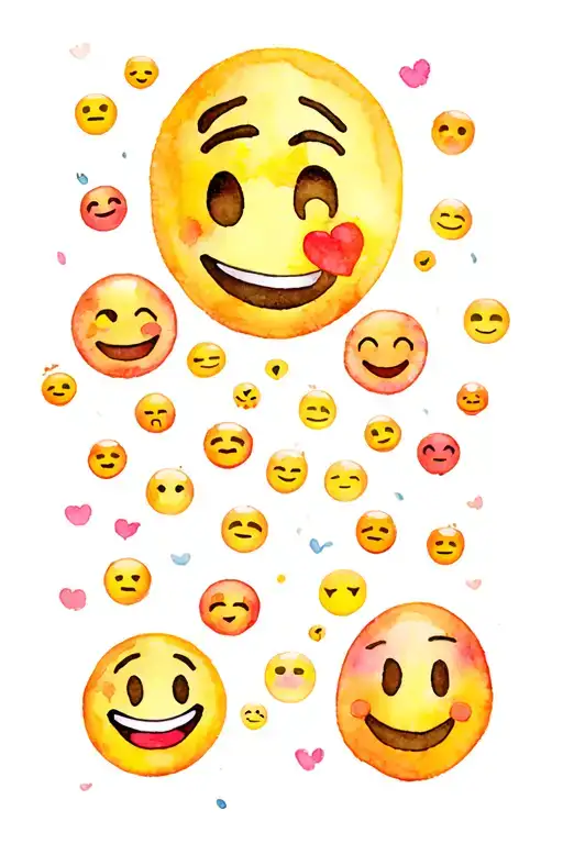 Happy And Crazy Bursting Emojis