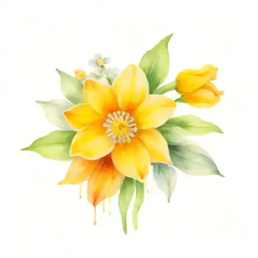 Daisy And Narcissus Bouquet