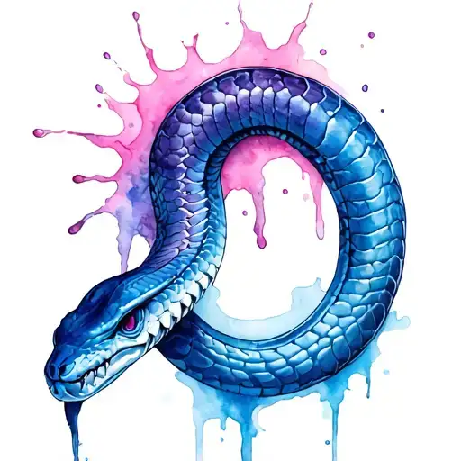 Snake Bite Marks Showing Poison Spreading From It