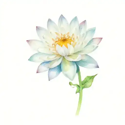 Chrysanthemum And Water Lilly Flower
