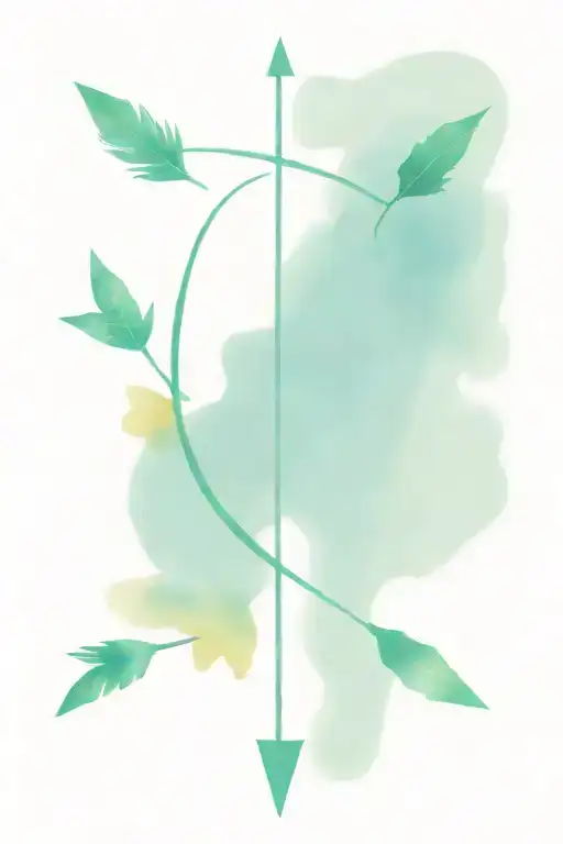 An Arrow Design Incorporating The Names Or Initials Of Your Children