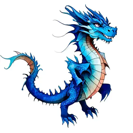 Mini Dragons One Blue