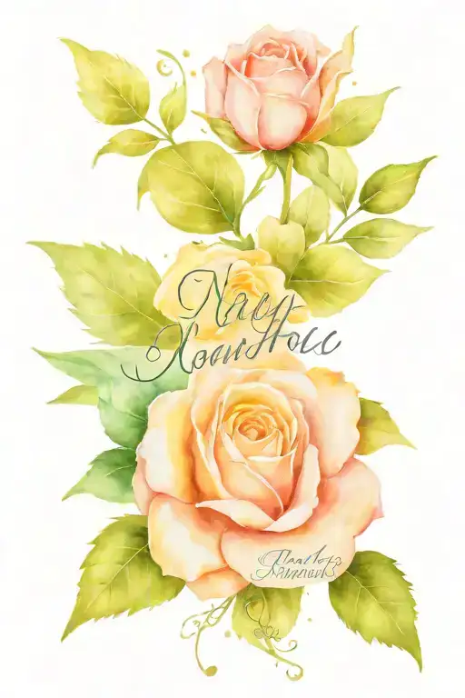 Person Name Tattoo With Date