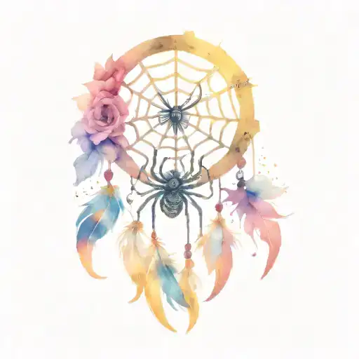 Spider Dream Catcher Very Detailed