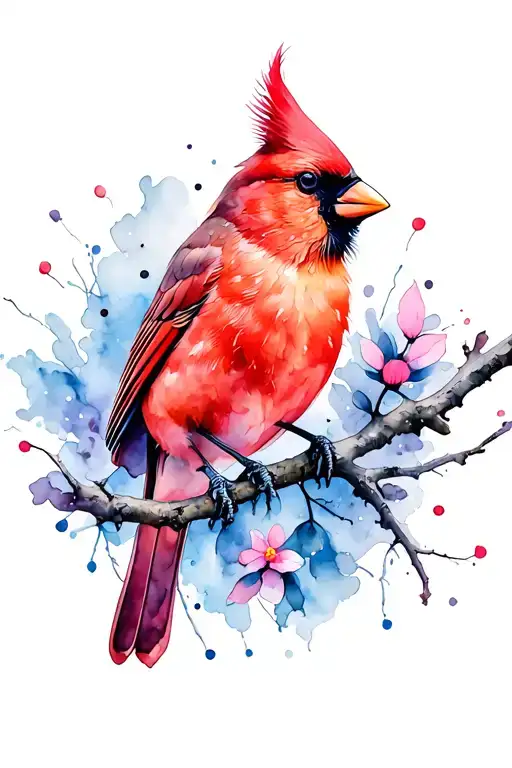 Cardinal Carrying Note Intertwined