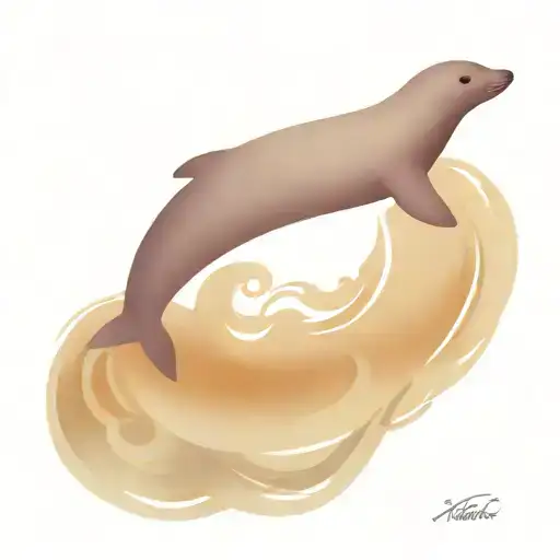 Seal In Water Waves
