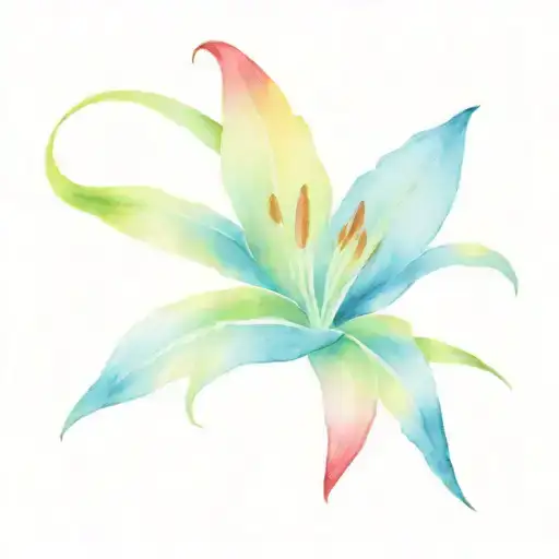Rainbow Lily Flower