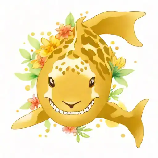 Leopard Shark With Floral Aspects