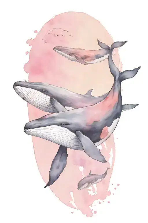 Whale With Baby