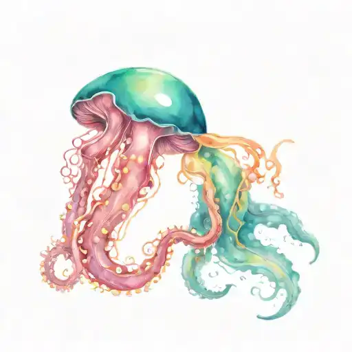 Jellyfish And Octopus Wrapped