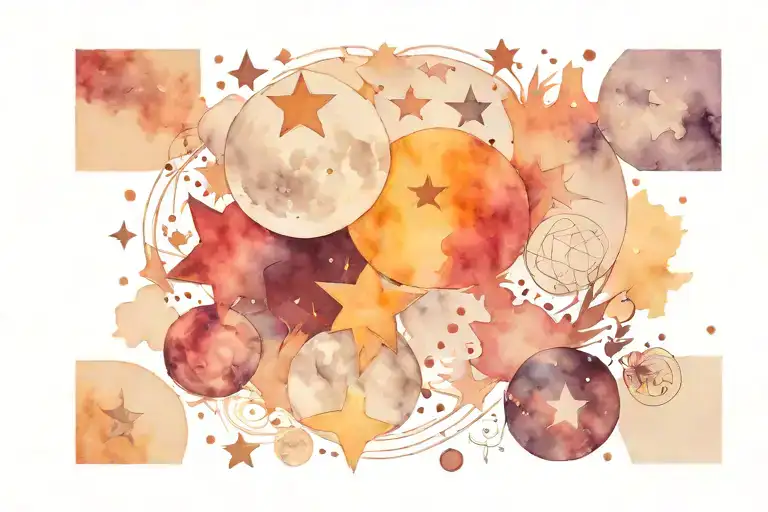 Moon And Star Phases