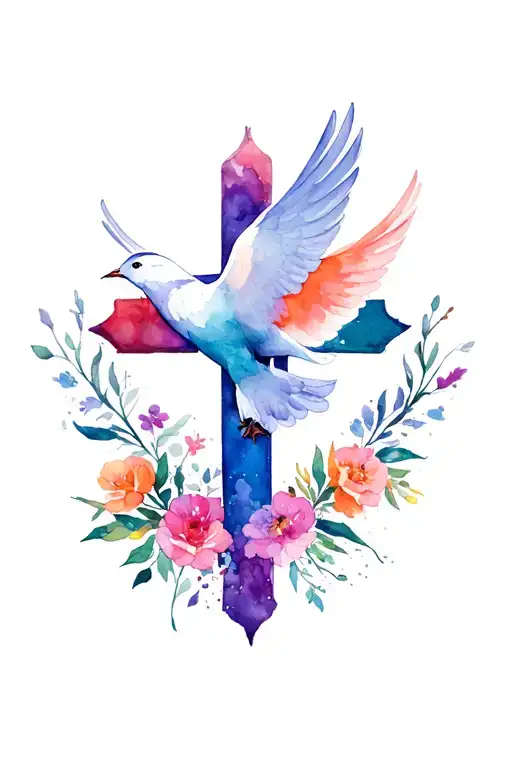 Cross With Dove Forgiven
