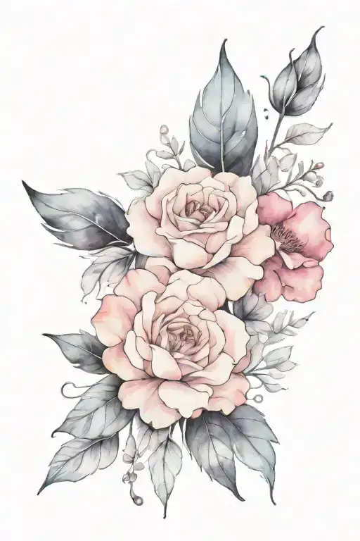 Small Black Heart Incorporate Floral Design