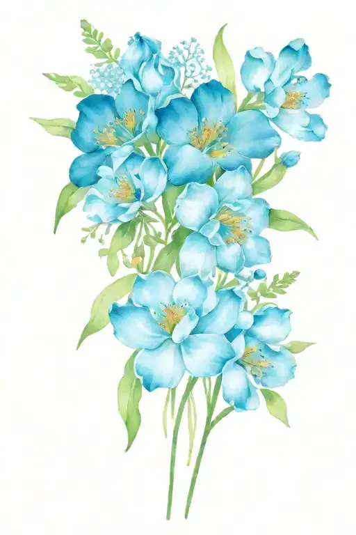 Aug And June And April And November And June Birth Flower Bouquet