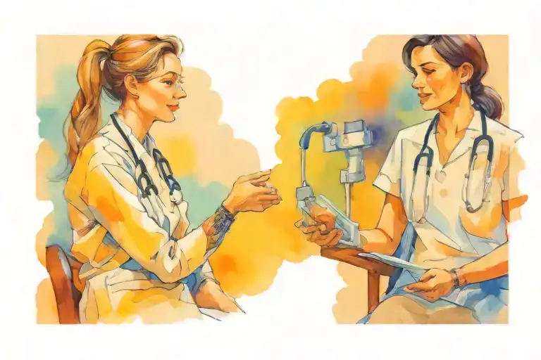 Female Doctor Talking To Patient