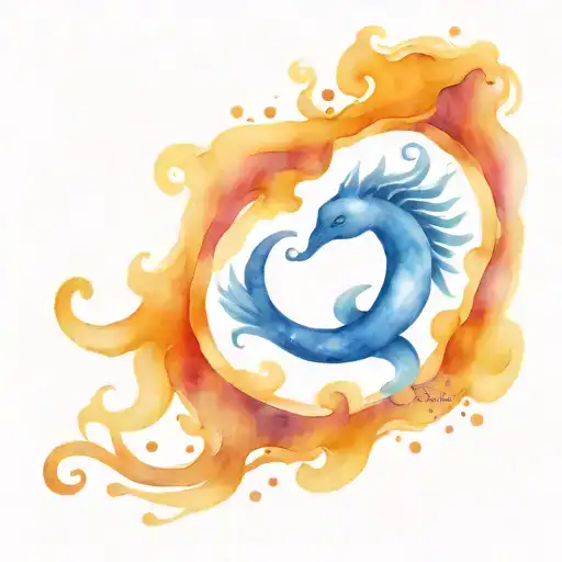 Aquarius And Cancer Zodiac Symbol