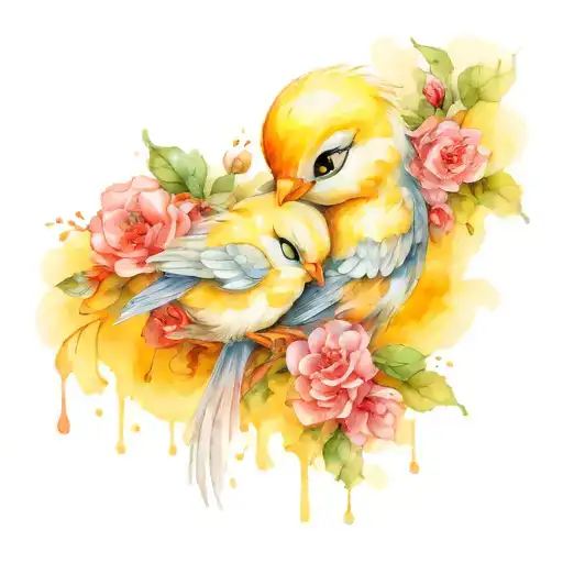 Tweety Bird Hugging Granny