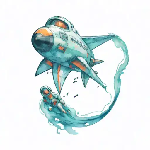 Space Ship With Mom And Kids