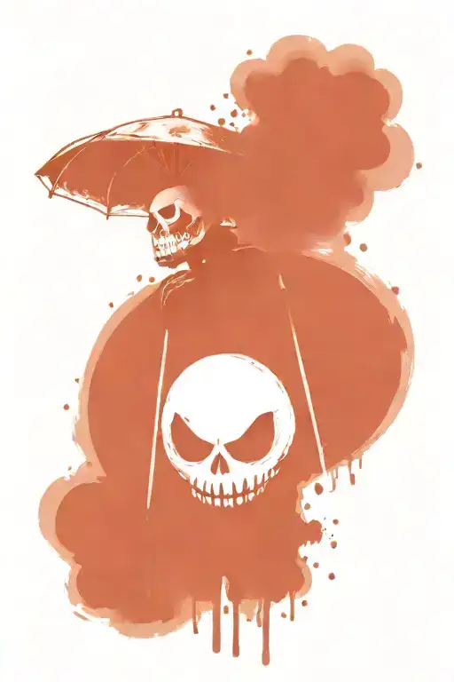 Jack Skellington As Jason Vorhees With Suicide Awareness Color