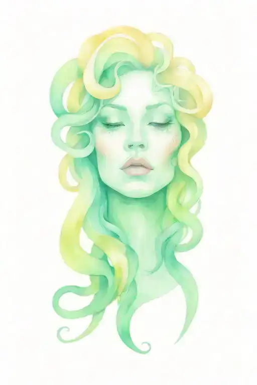 Medusa With Her Tongue Sticking Out