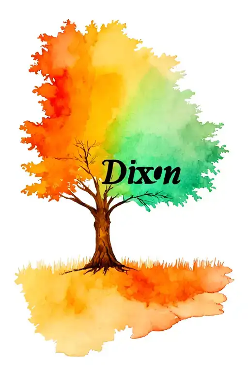Tree With The Name Dixon Hidden Within