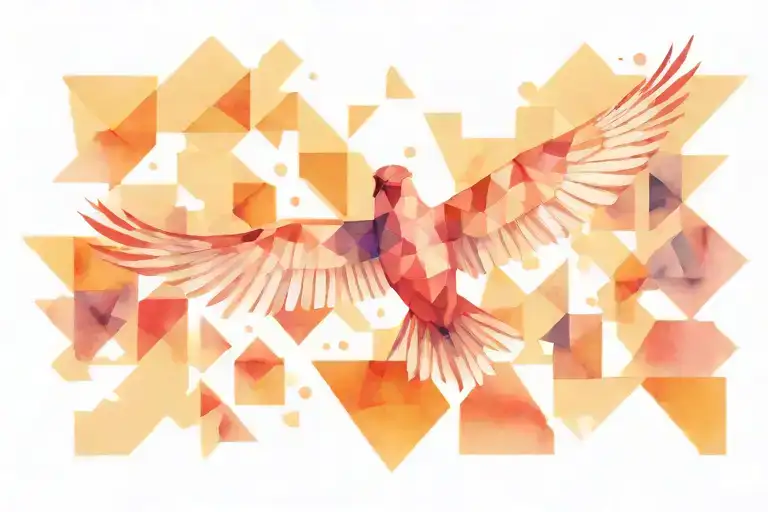 Geometric Bird Flying