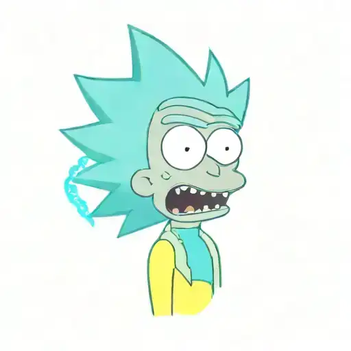 Rick And Morty American Dad Futurama Simpsons Tattoo Sleeve