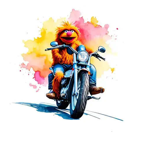 Animal The Muppet Riding A Motorcycle